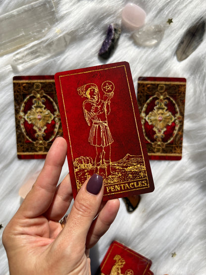 Crimson Renaissance Tarot Cards