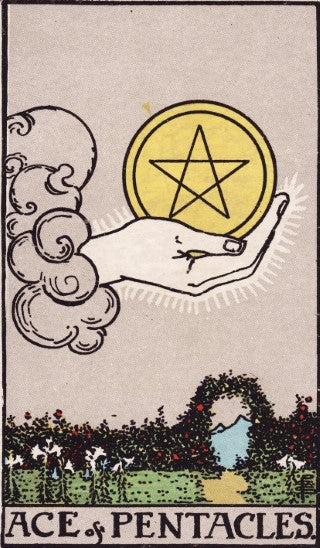 Ace of Pentacles tarot card meaning