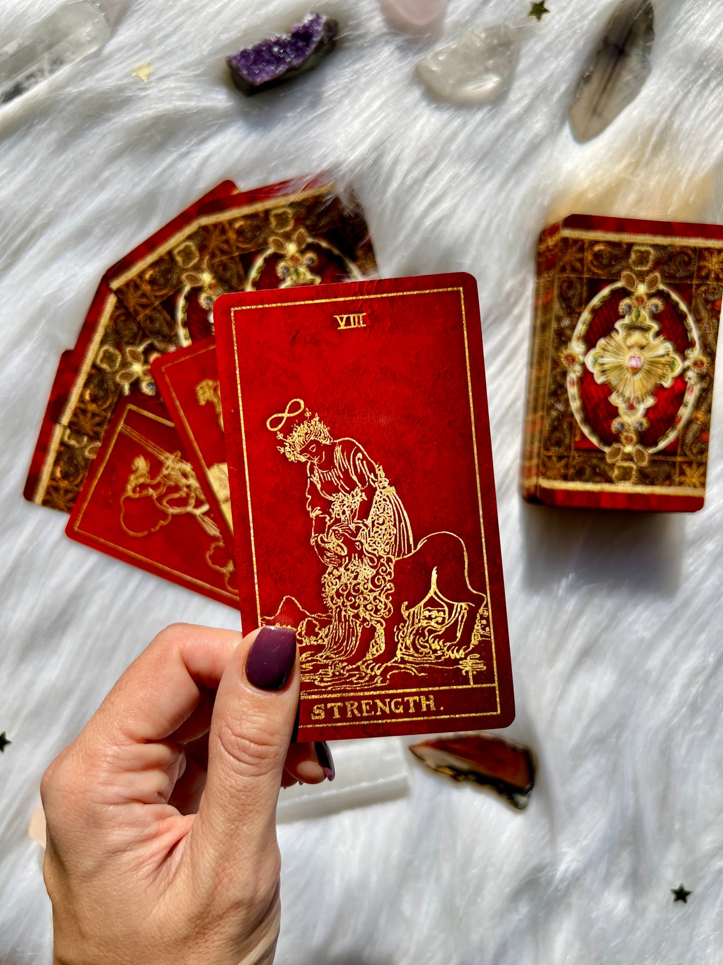 Crimson Renaissance Tarot Cards