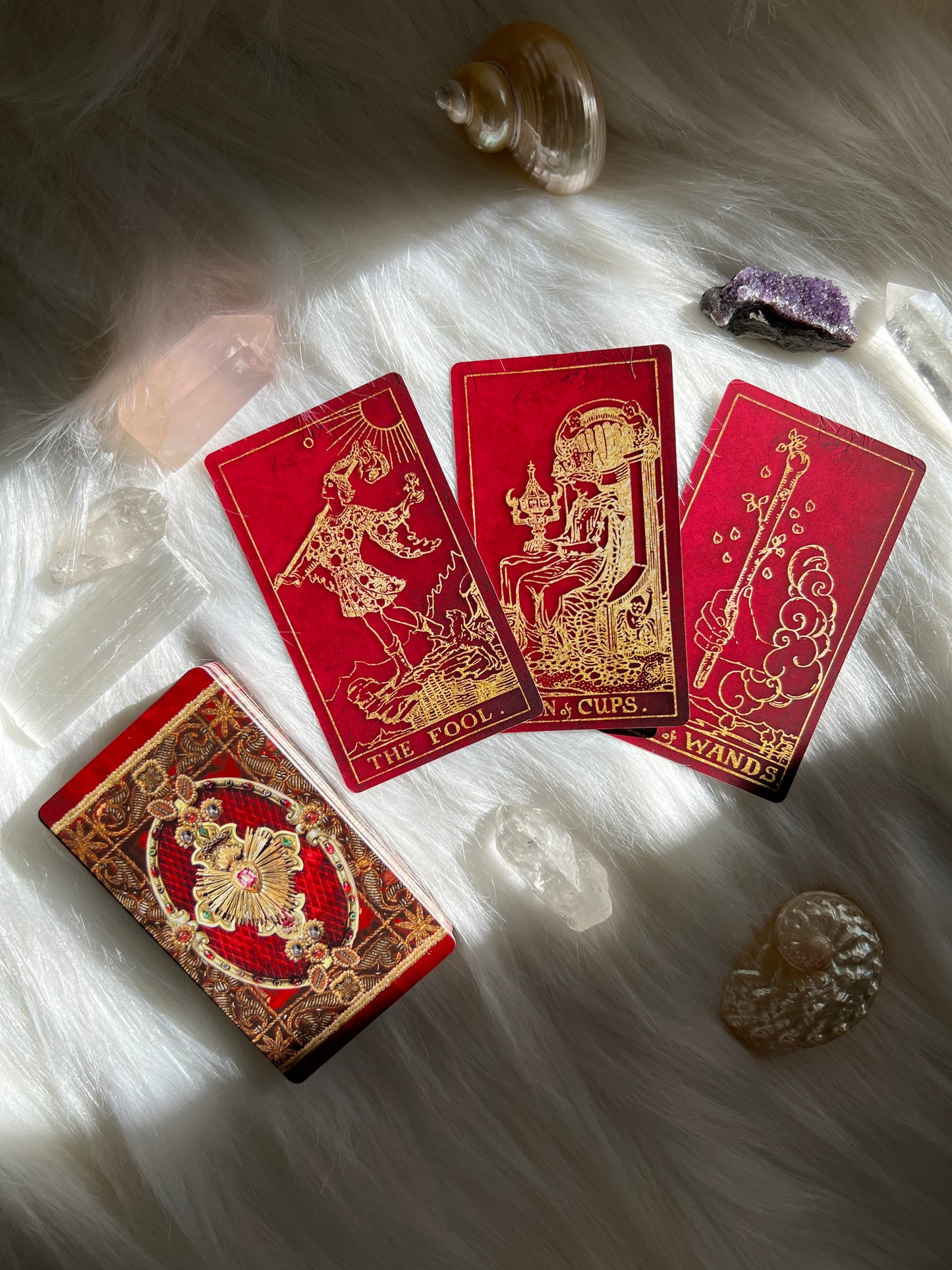 Crimson Renaissance Tarot Cards