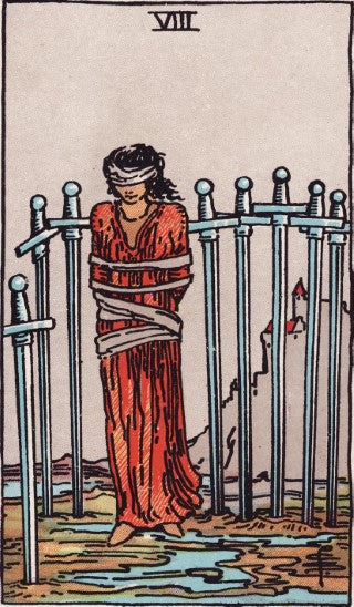 Eight of Swords tarot card meaning