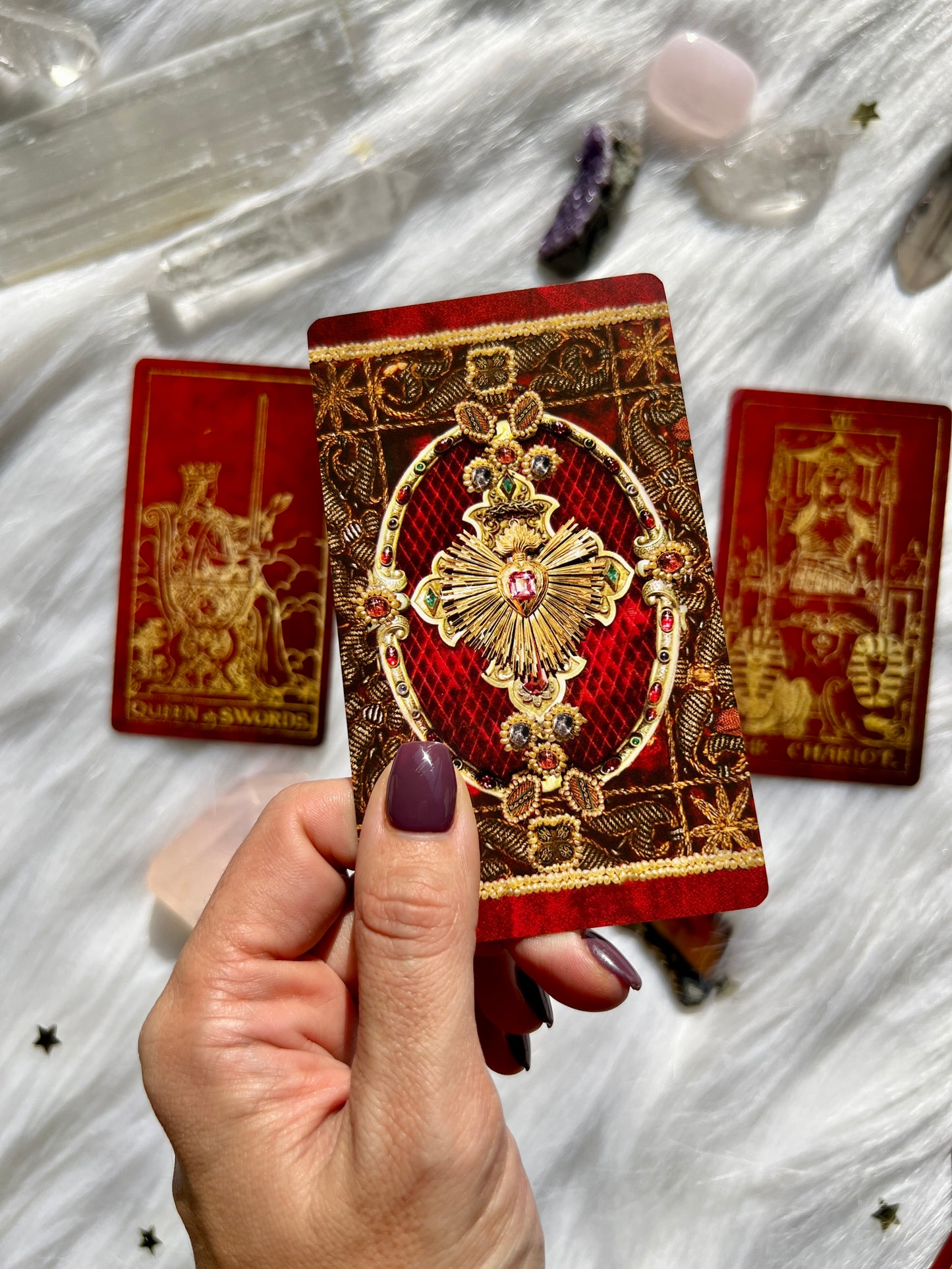 Crimson Renaissance Tarot Cards