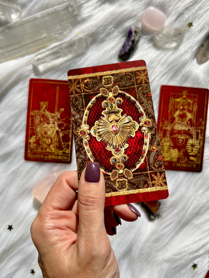 Crimson Renaissance Tarot Cards