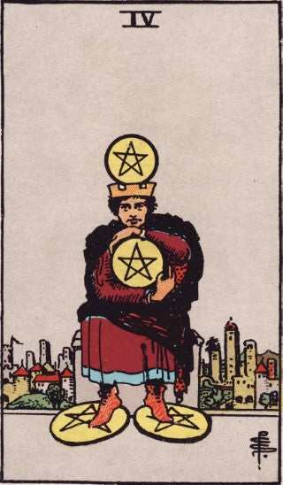 Four of Pentacles tarot card meaning