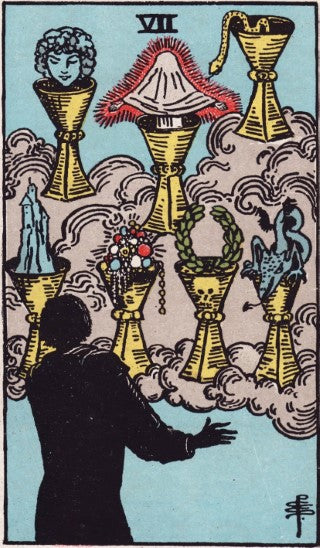 Seven of Cups tarot card meaning