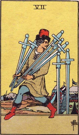 Seven of Swords tarot card meaning