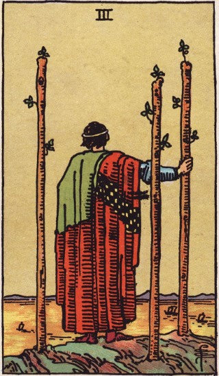 Three of Wands tarot card meaning