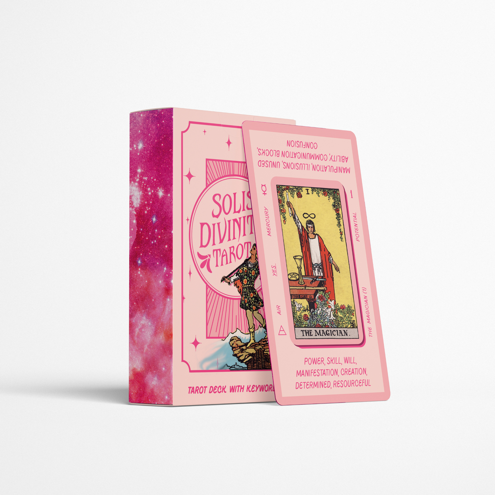 pink tarot deck the magician tarot card meaning