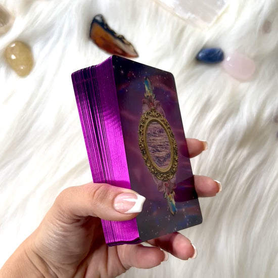 pueple tarot deck with foil edge