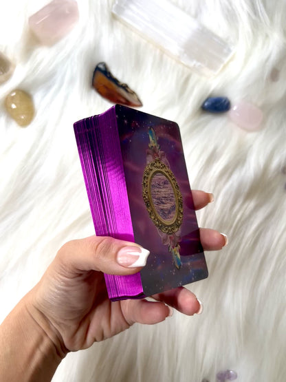 pueple tarot deck with foil edge