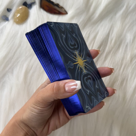 Blue tarot deck