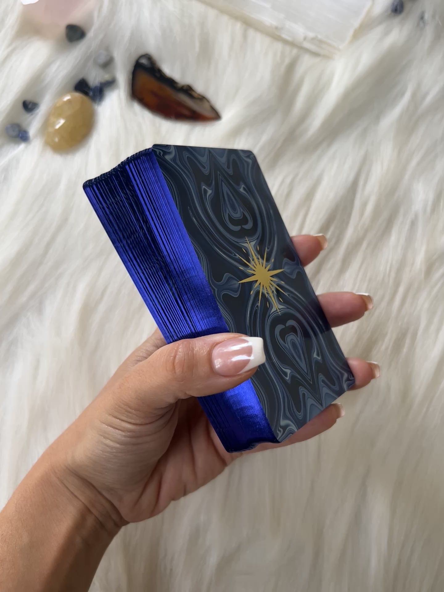 Blue tarot deck