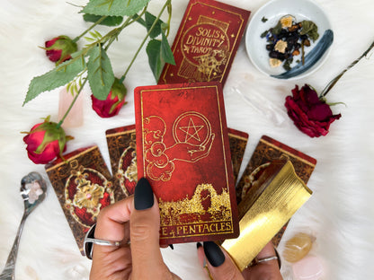 Crimson Renaissance Tarot Deck