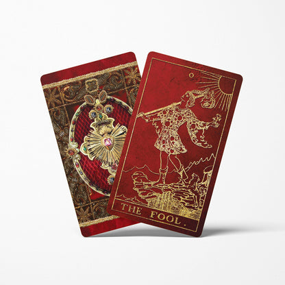 Crimson Renaissance Tarot Cards